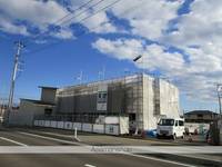 (仮称)向中野道明アパート工事の外観