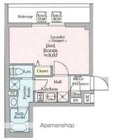 東京都新宿区西新宿8丁目の賃貸マンションの間取り