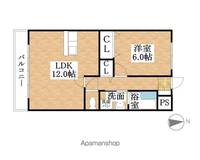 フォンテーヌ峯502の間取り