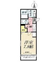 埼玉県三郷市三郷1丁目の賃貸マンションの間取り