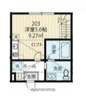 神奈川県横浜市鶴見区東寺尾中台の賃貸アパートの間取り