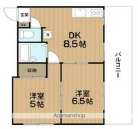 東京都中野区弥生町3丁目の賃貸マンションの間取り