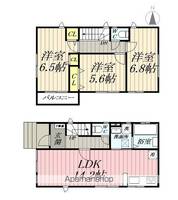 埼玉県三郷市新和1丁目(一戸建)の賃貸物件の間取り