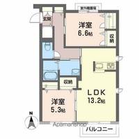 メゾンマスト盛南Ⅴの間取り