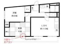 東京都立川市高松町2丁目の賃貸マンションの間取り