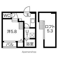 ヒルズ黒川201号室の間取り