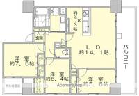 ゼクシオン博多803の間取り