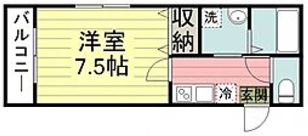 Best Stage新狭山303号室の間取り
