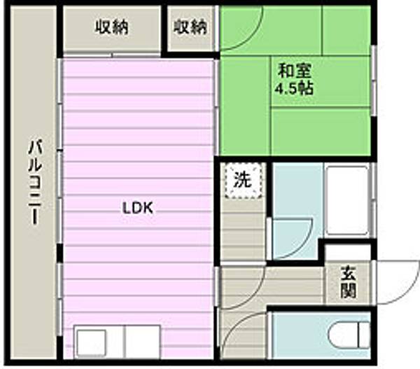 鶴瀬マンションの間取り