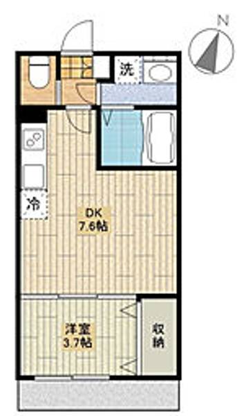 PLAISANT VILLA 上福岡102号室の間取り