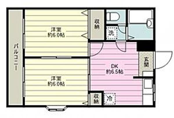 光陽コーポの間取り