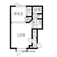 北海道札幌市白石区南郷通20丁目北の賃貸アパートの間取り