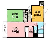 アルカディア大谷地0102の間取り