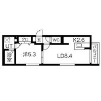 ラフィナート南郷通の間取り