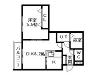 コーポプロビデンス402の間取り