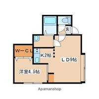北海道札幌市北区新川三条4丁目の賃貸アパートの間取り