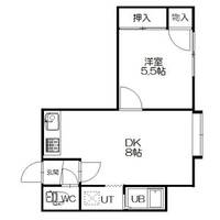 ルナフラッツ206の間取り