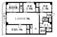 エスペランサ701の間取り