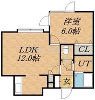 イマジンコーポ参番館201の間取り