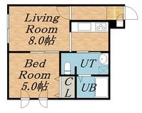 クレエボヌール405の間取り