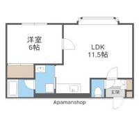 北海道札幌市東区北四十八条東5丁目の賃貸アパートの間取り