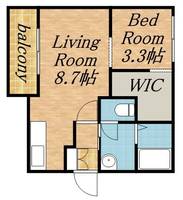 オリエントコーポ美園203の間取り