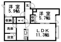 物件の間取り画像
