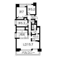 リーベンデール月寒中央の間取り