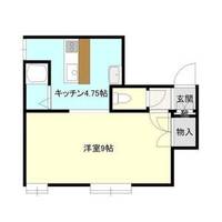 ベルエア本通Ⅱ203の間取り