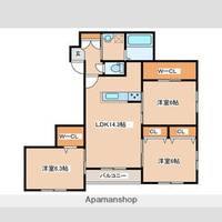 北海道札幌市豊平区福住三条4丁目の賃貸マンションの間取り
