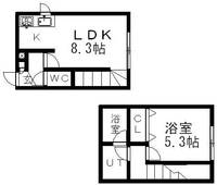 IL VENTO(旧LEE SPACE平岸)107の間取り