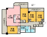 ライオンズひばりが丘フォレストフォートの間取り