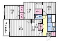 物件の間取り画像