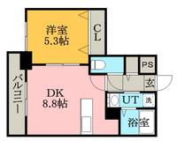 サンライトシティ豊平0307の間取り