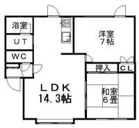 ボンメナージュⅡ0102の間取り