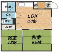青柳マンションA202の間取り