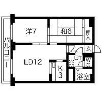 フォンテーヌ平岸403の間取り