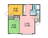 ツインコーポΑ101の間取り