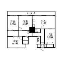 上町パークハイツの間取り