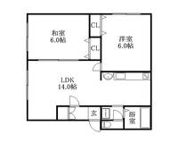 フラワーⅡ101の間取り