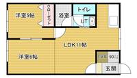 エーコーモア岩見沢Bの間取り