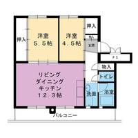 ビレッジハウス美園2号棟0302の間取り