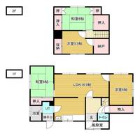 北海道岩見沢市栄町1丁目(一戸建)の賃貸物件戸建ての間取り