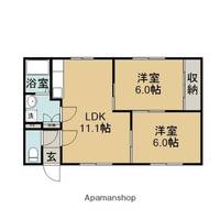 コーポアサヒ102の間取り