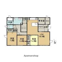 北海道滝川市朝日町東3丁目(一戸建)の賃貸物件戸建ての間取り