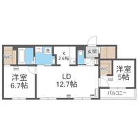 エフュート宮の沢の間取り