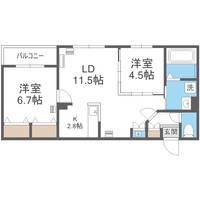 エフュート宮の沢の間取り