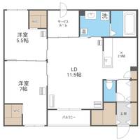 エフュート宮の沢の間取り