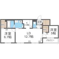 エフュート宮の沢の間取り