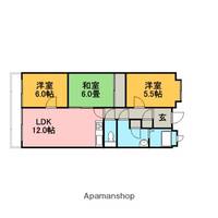 北海道札幌市手稲区西宮の沢一条4丁目の賃貸マンションの間取り